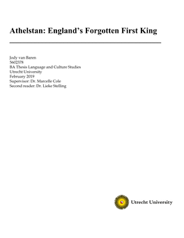 Athelstan: England's Forgotten First King