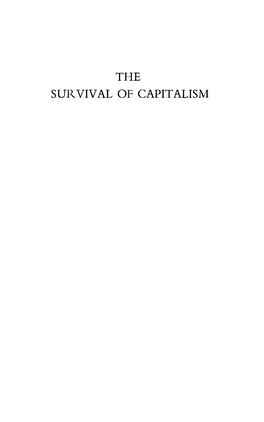 The Survival of Capitalism: Reproduction of the Relations Of
