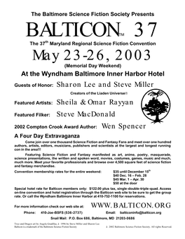 Balticon 37 Flyer