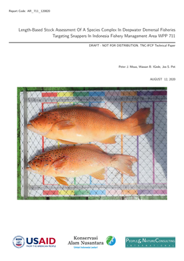 Length-Based Stock Assessment Area WPP