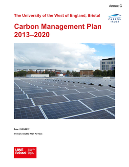 Carbon Management Plan 2013–2020
