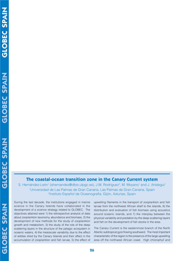 The Coastal-Ocean Transition Zone in the Canary Current System S Hernández-León1(Shernandez@Dbio.Ulpgc.Es), J.M