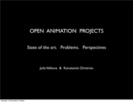 Open Animation Projects