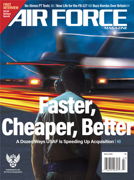 A Dozen Ways USAF Is Speeding up Acquisition | 40