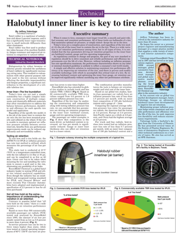 Halobutyl Inner Liner Is Key to Tire Reliability