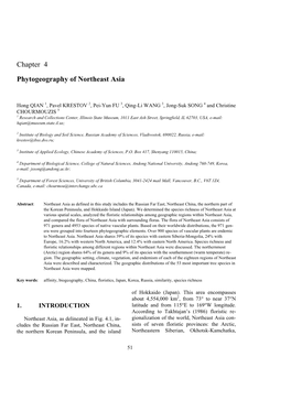 Chapter 4 Phytogeography of Northeast Asia