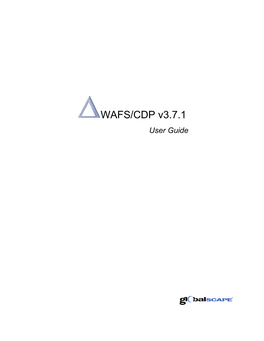 WAF/CDP V3.7.1 User Guide