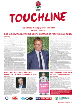 The Official Newspaper of the RFU May 2016 Issue 190