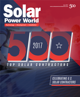 Celebrating U.S. Solar Contractors