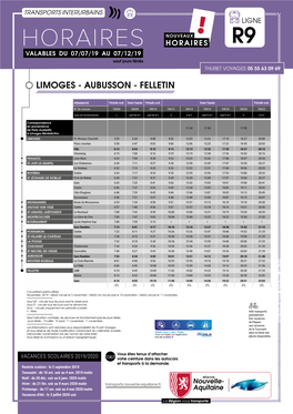 Limoges - Aubusson - Felletin