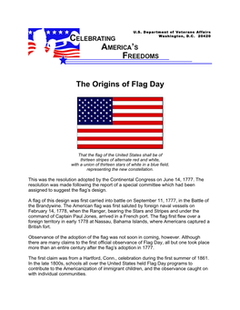 The Origins of Flag Day