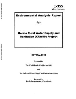 Environmental Analysis Report for Kerala