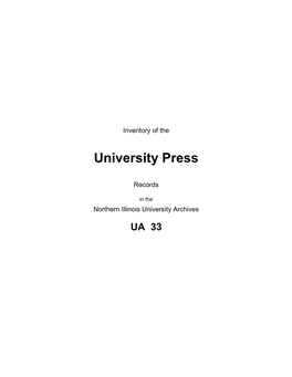 University Press, 1965+