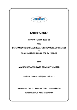 Tariff Order