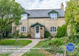 12 Church Road, Stow-Cum-Quy, Cambridge, CB25 9AF Guide Price