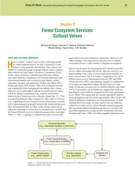 Forest Ecosystem Services: Cultural Values