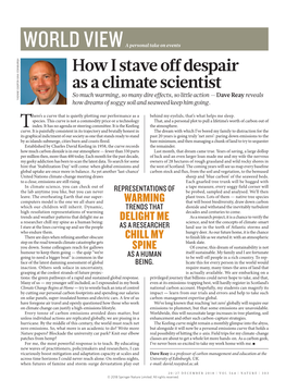 How I Stave Off Despair As a Climate Scientist So Much Warming, So Many Dire Effects, So Little Action — Dave Reay Reveals YVONNE COOPER/UNIV