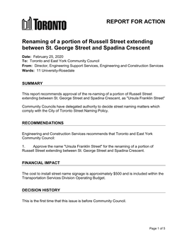 Official City of Toronto Notice (PDF)