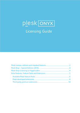 Licensing Guide