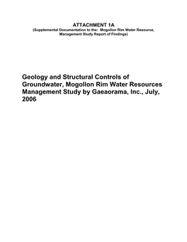 Appendix / Attachment 1A