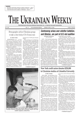 The Ukrainian Weekly 2003, No.14
