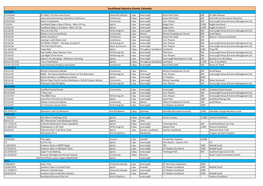 Southland Industry Events Calendar