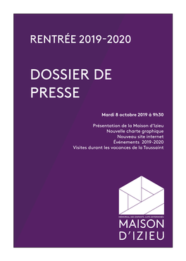 Dossier De Presse