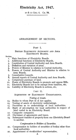 Electricity Act, 1947