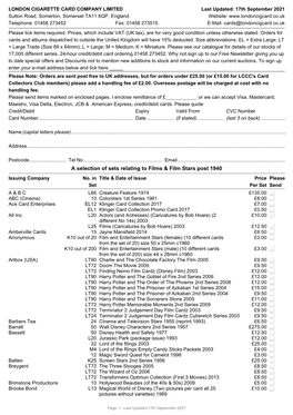 LCCC Thematic List