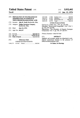 United States Patent (19) [11] 3,932,402 Norell (45) Jan
