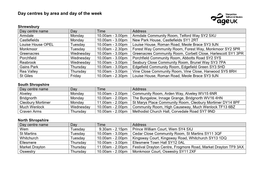 Age UK Shropshire Telford & Wrekin Day Centres