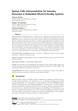 System Calls Instrumentation for Intrusion Detection In