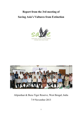 Report from the 3Rd Meeting of Saving Asia's Vultures from Extinction