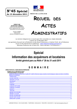 Recueil Des Administratifs