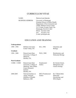 Curriculum Vitae