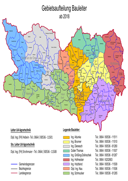 Gebietsaufteilung Bauleiter Ab 2018