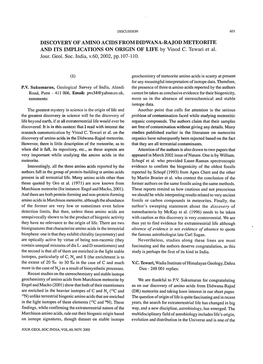 Discovery of Amino Acids from Didwana-Ra Jod