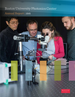 Boston University Photonics Center Annual Report | 2015