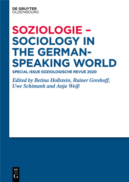 Soziologie-Sociology in the German-Speaking