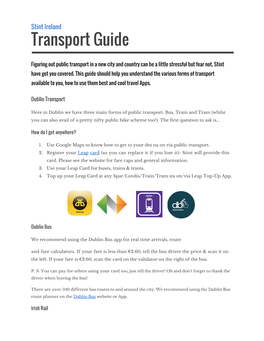 Transport Guide