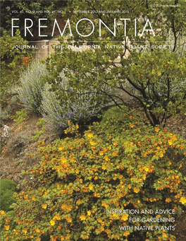 Fremontia Journal of the California Native Plant Society