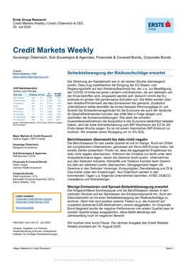 Credit Markets Weekly | Credit | Österreich & CEE 29