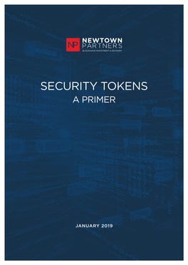 Security Tokens a Primer
