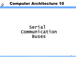 Serial Communication Buses