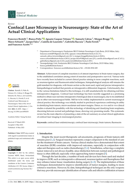 Confocal Laser Microscopy in Neurosurgery: State of the Art of Actual Clinical Applications