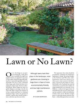 Lawn Or No Lawn?