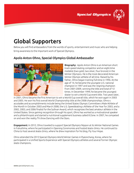 Global Supporters