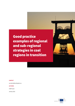 Good Practice Examples of Regional and Sub-Regional Strategies in Coal Regions in Transition