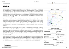 Sirius - Wikipedia Coordinates: 06 H 4 5 M 08.9 1 7 3 S, −1 6 ° 4 2 ′ 5 8.01 7 ″