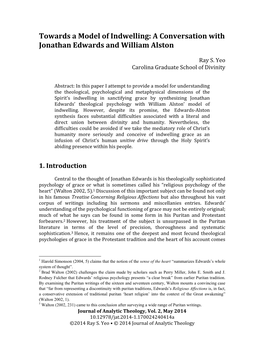 A Conversation with Jonathan Edwards and William Alston